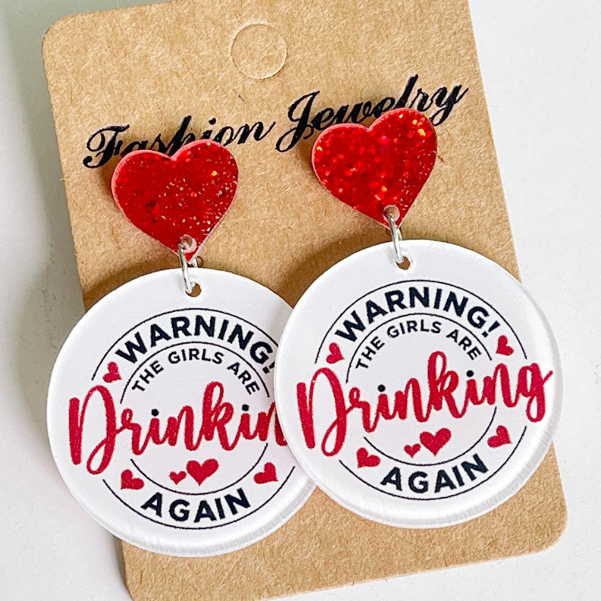 Cute and Funny Acrylic Holiday Earrings