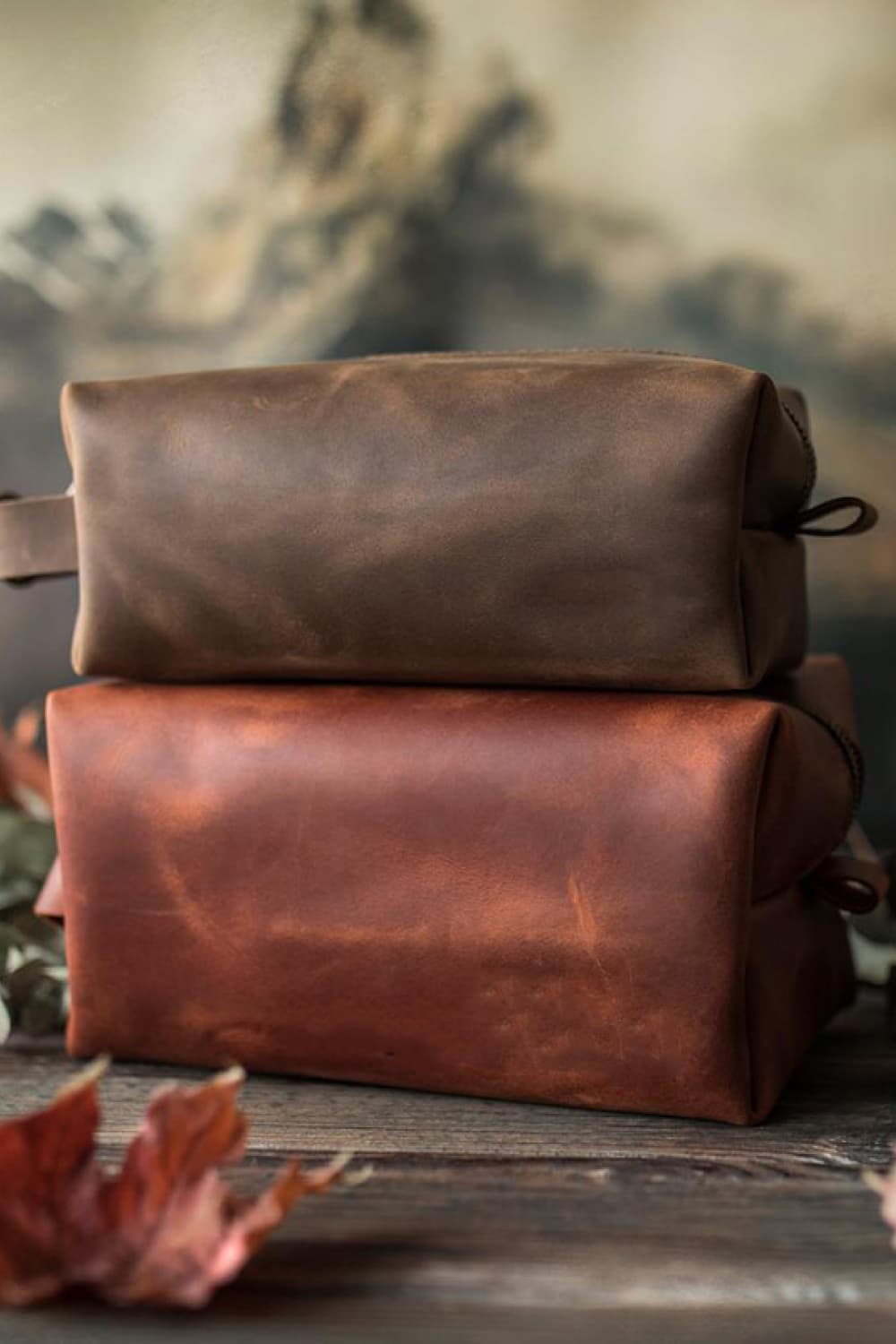 Leather Toiletry Bag