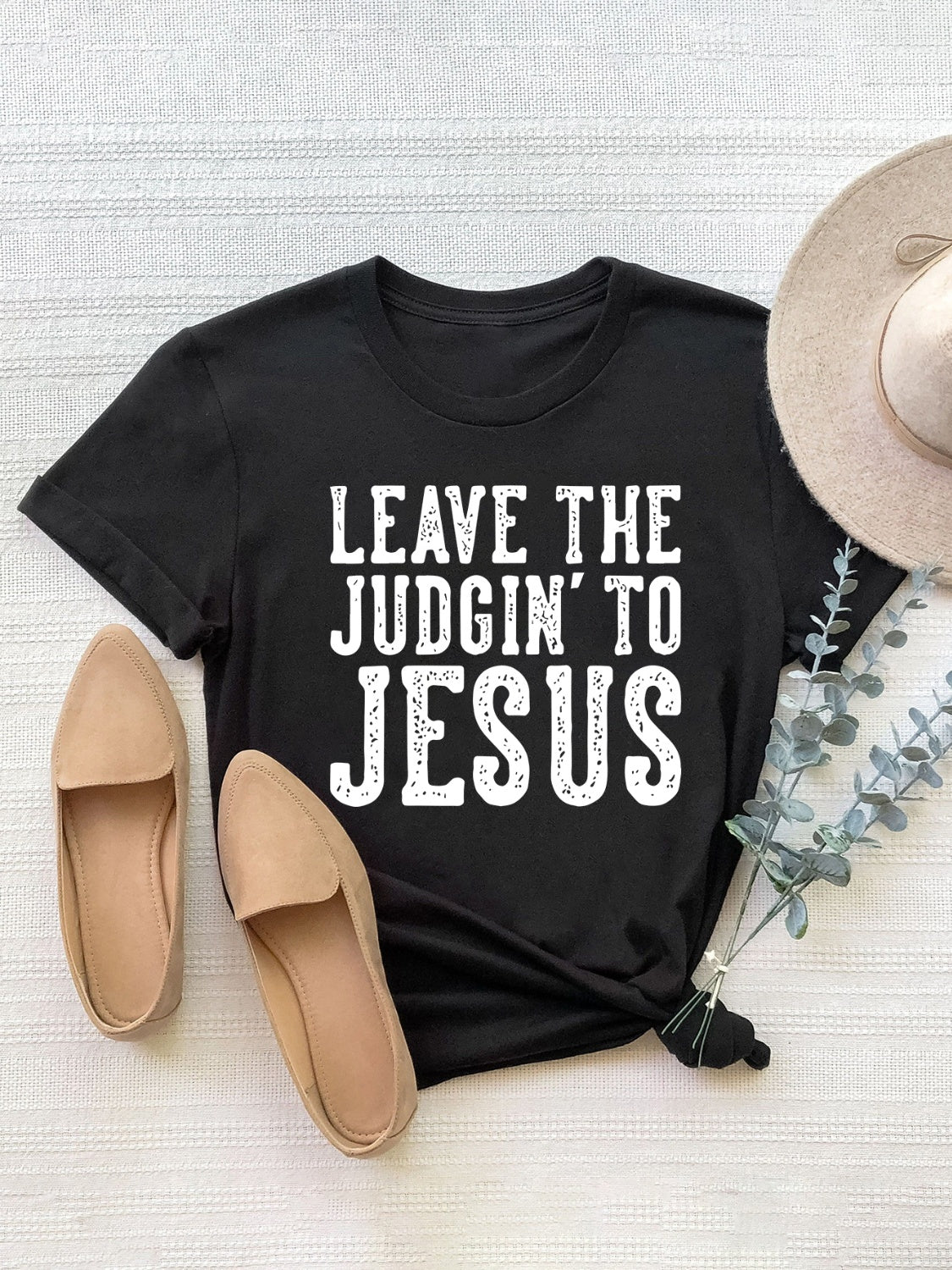 Leave The Judgin' Graphic Short Sleeve Tee