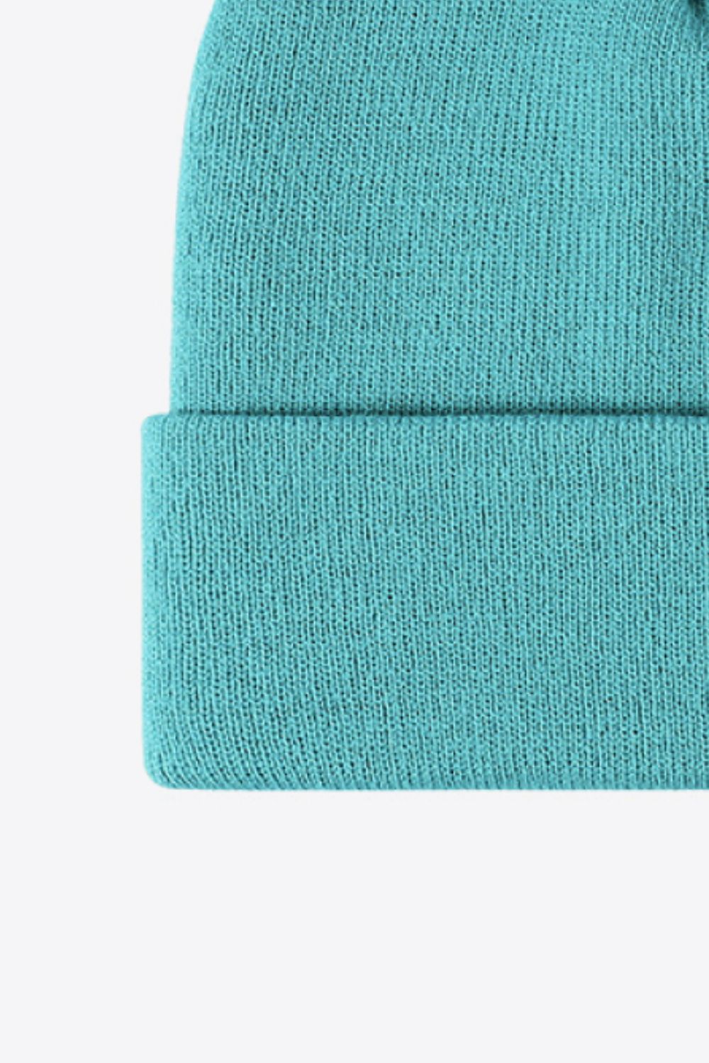 Solid Color Cuff Knit Beanie