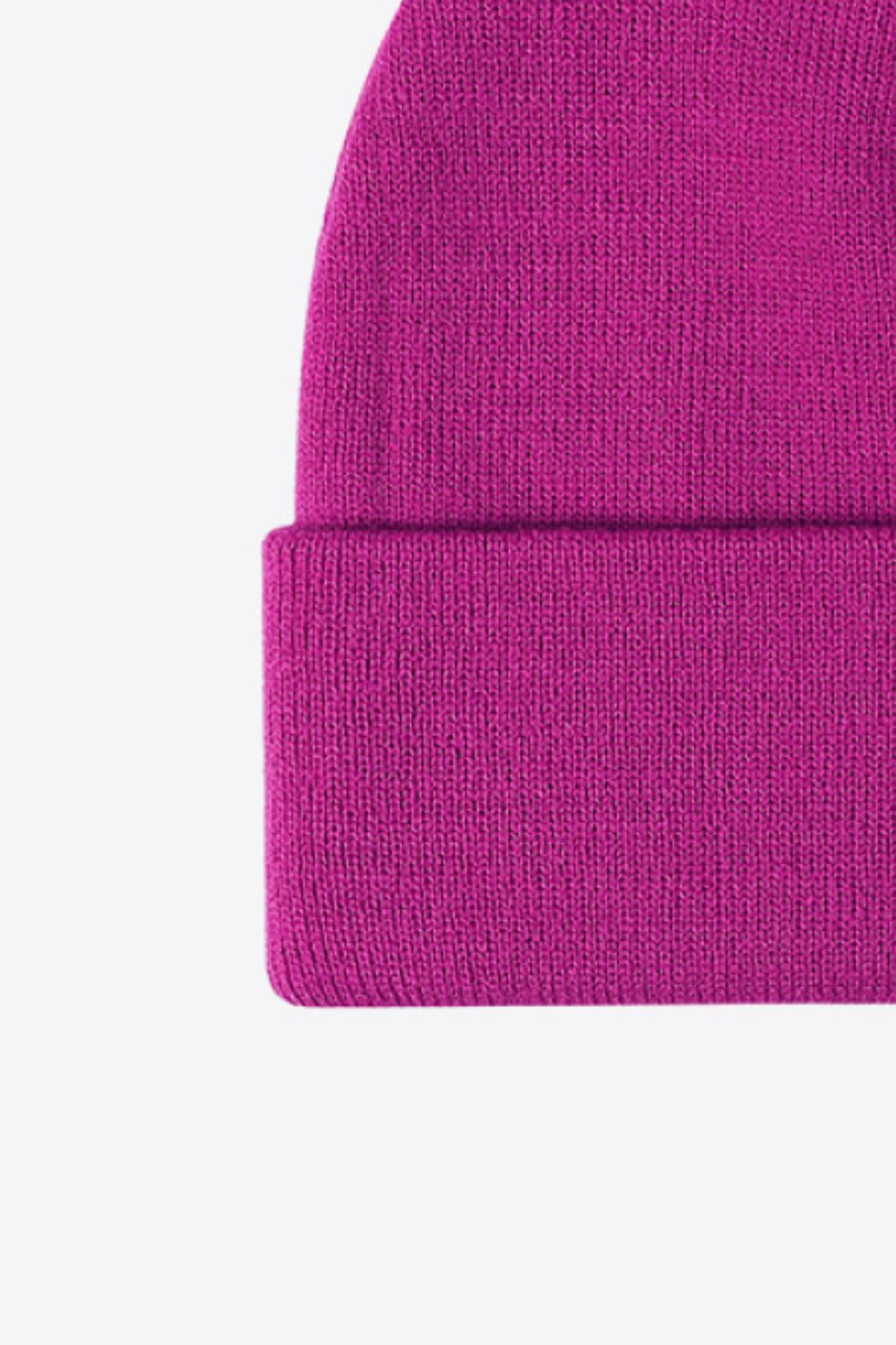 Solid Color Cuff Knit Beanie