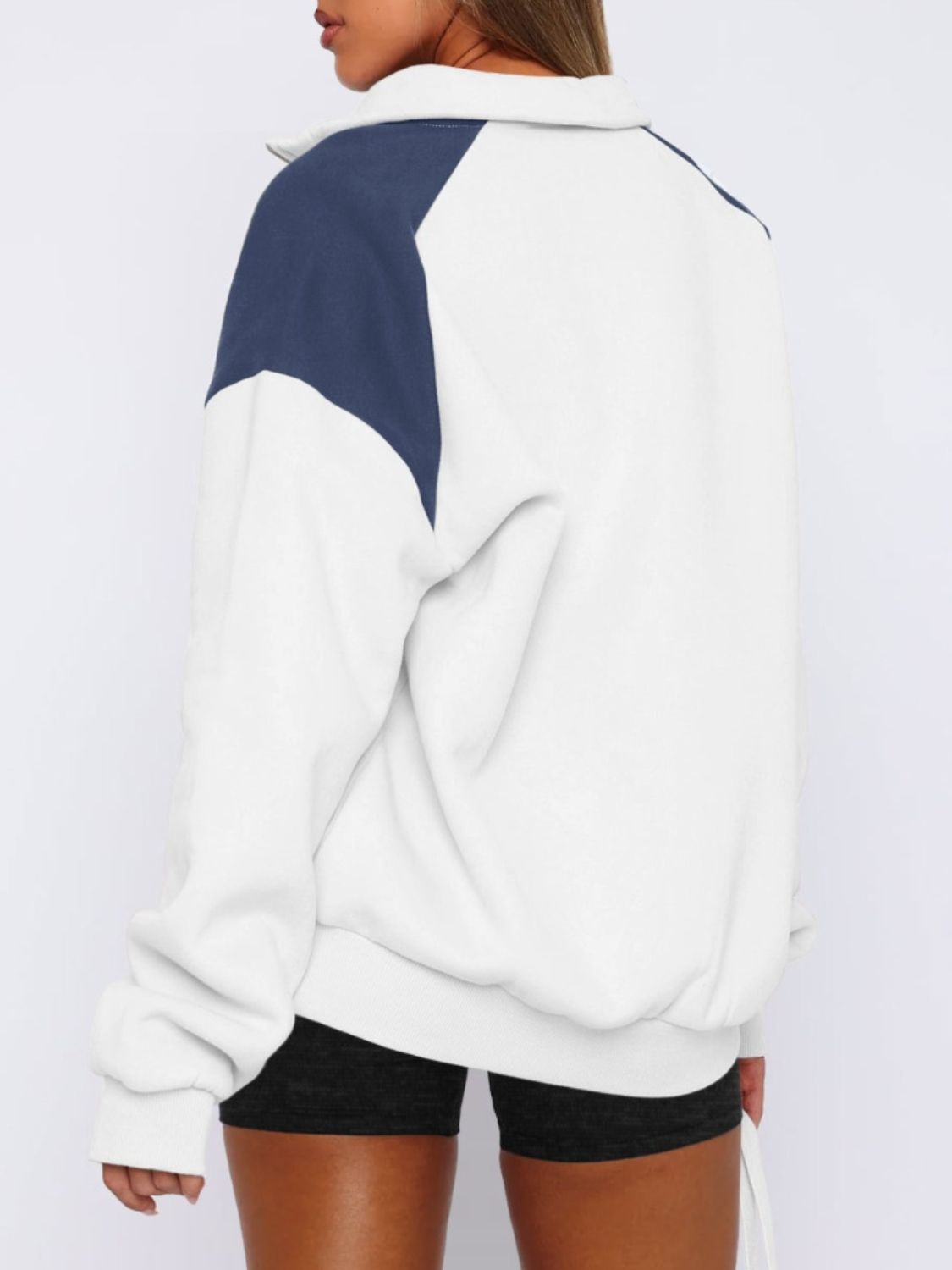 Quarter Zip Long Sleeve Sweatshirt