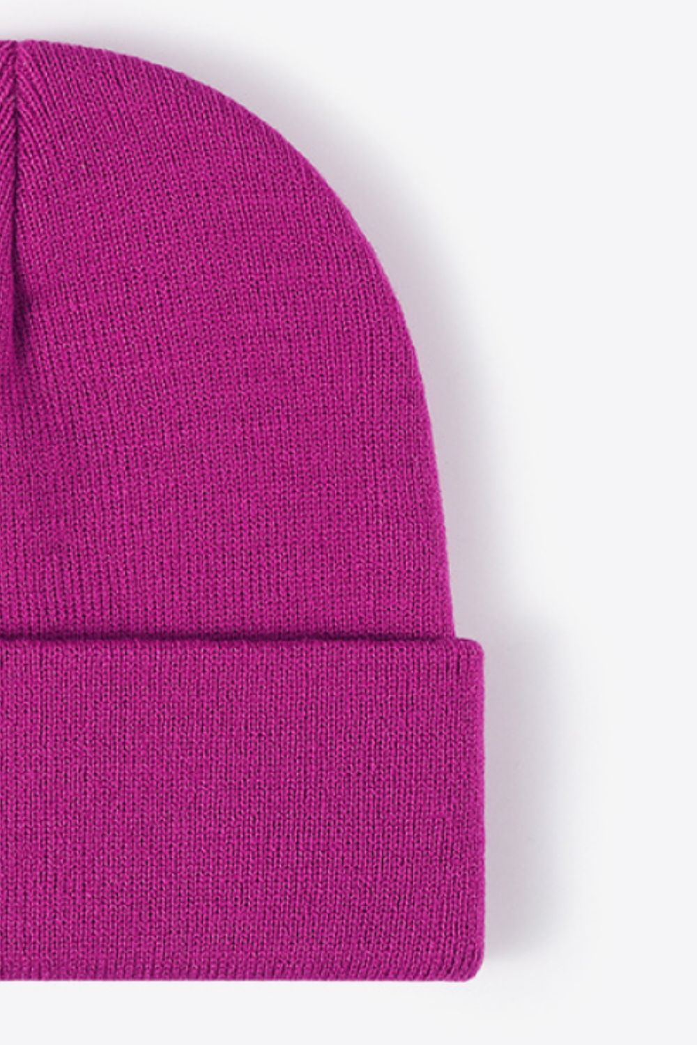 Solid Color Cuff Knit Beanie