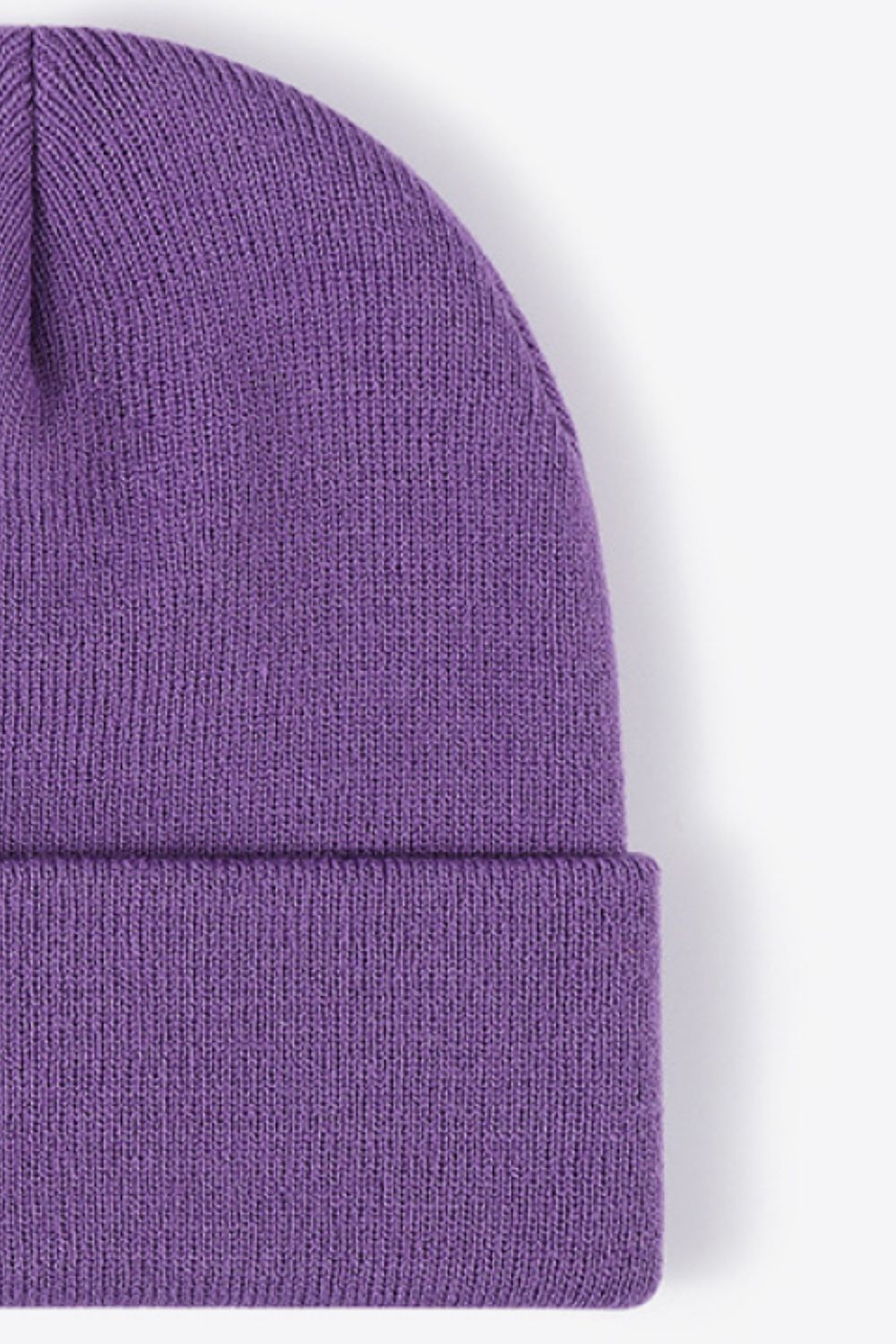 Solid Color Cuff Knit Beanie