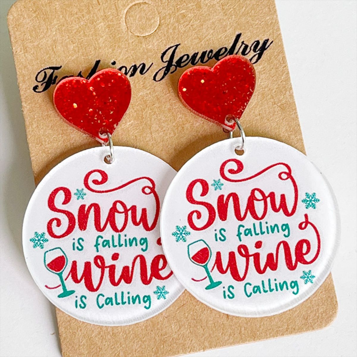 Cute and Funny Acrylic Holiday Earrings