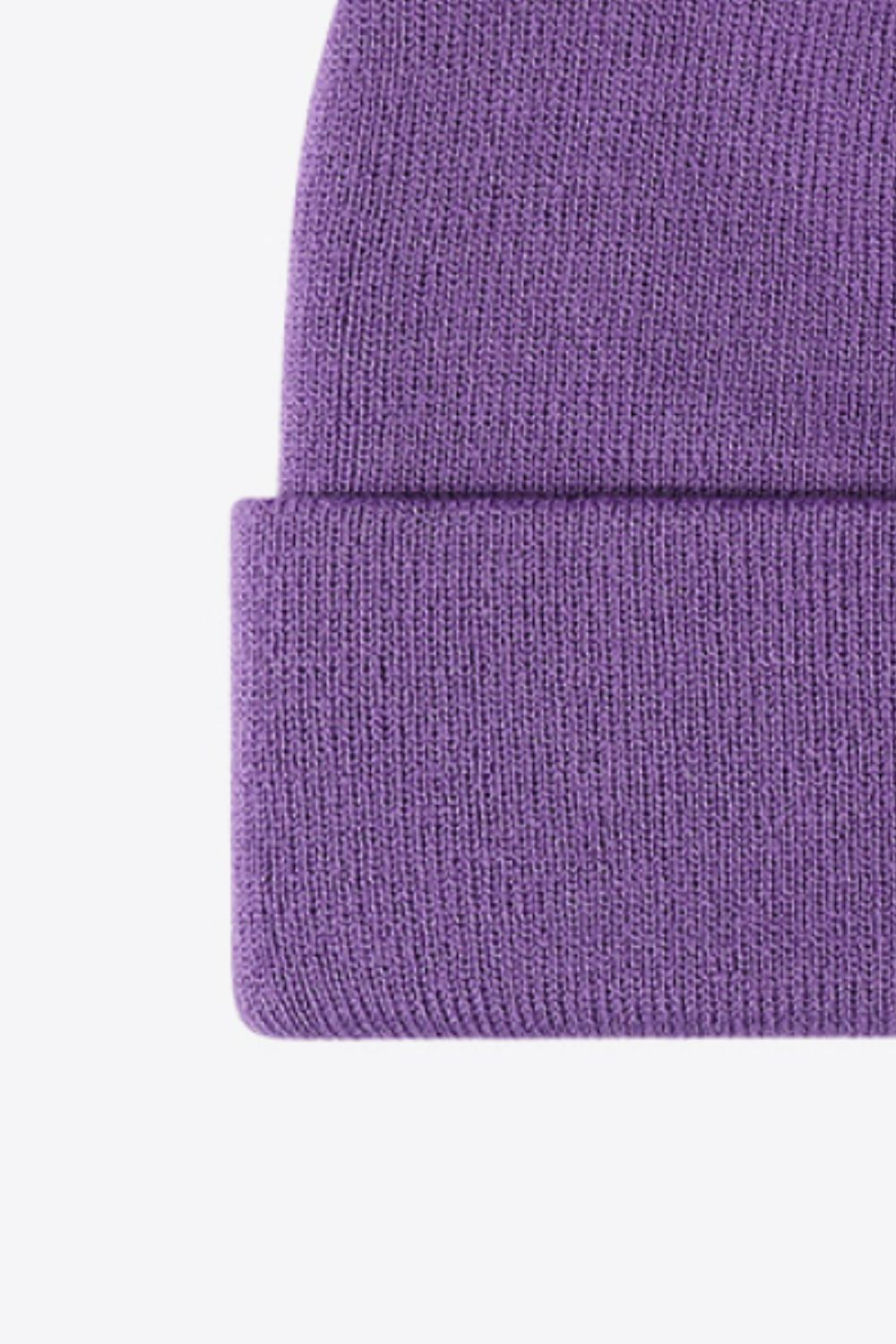 Solid Color Cuff Knit Beanie